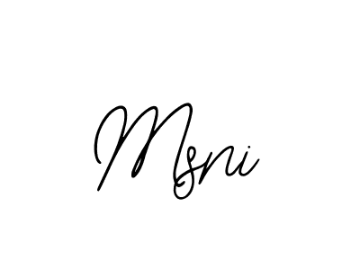 How to make Msni signature? Bearetta-2O07w is a professional autograph style. Create handwritten signature for Msni name. Msni signature style 12 images and pictures png