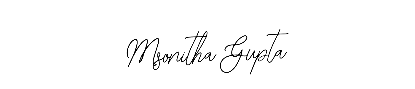 You can use this online signature creator to create a handwritten signature for the name Msonitha Gupta. This is the best online autograph maker. Msonitha Gupta signature style 12 images and pictures png