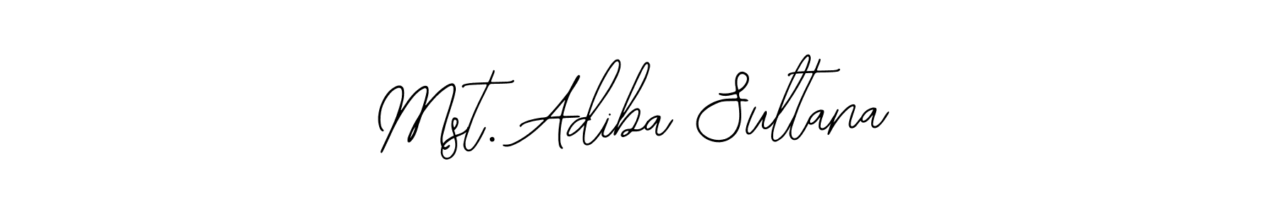 How to make Mst. Adiba Sultana name signature. Use Bearetta-2O07w style for creating short signs online. This is the latest handwritten sign. Mst. Adiba Sultana signature style 12 images and pictures png