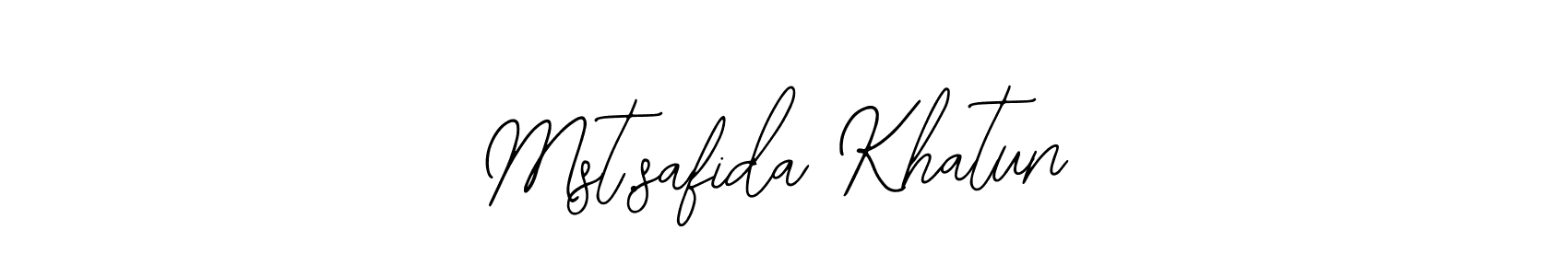The best way (Bearetta-2O07w) to make a short signature is to pick only two or three words in your name. The name Mst.safida Khatun include a total of six letters. For converting this name. Mst.safida Khatun signature style 12 images and pictures png