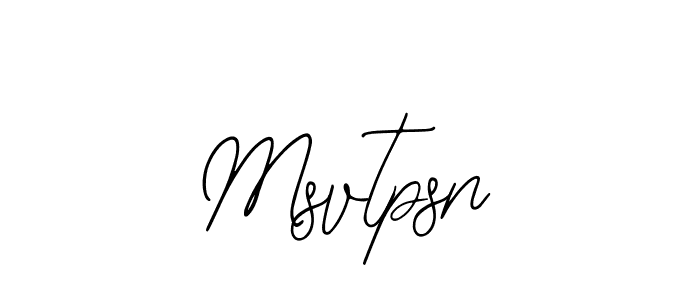 The best way (Bearetta-2O07w) to make a short signature is to pick only two or three words in your name. The name Msvtpsn include a total of six letters. For converting this name. Msvtpsn signature style 12 images and pictures png