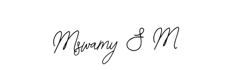 Bearetta-2O07w is a professional signature style that is perfect for those who want to add a touch of class to their signature. It is also a great choice for those who want to make their signature more unique. Get Mswamy S M name to fancy signature for free. Mswamy S M signature style 12 images and pictures png