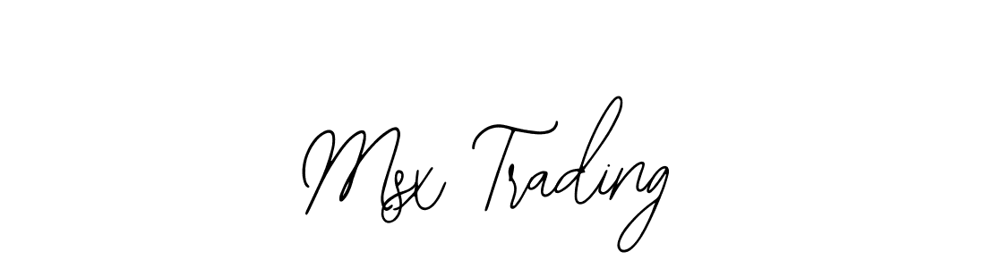 Msx Trading stylish signature style. Best Handwritten Sign (Bearetta-2O07w) for my name. Handwritten Signature Collection Ideas for my name Msx Trading. Msx Trading signature style 12 images and pictures png