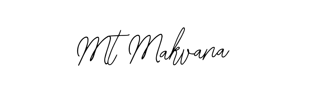 Design your own signature with our free online signature maker. With this signature software, you can create a handwritten (Bearetta-2O07w) signature for name Mt Makvana. Mt Makvana signature style 12 images and pictures png