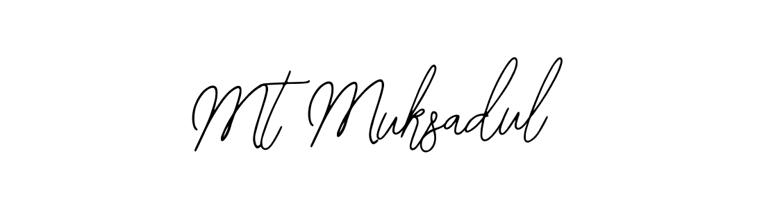 Mt Muksadul stylish signature style. Best Handwritten Sign (Bearetta-2O07w) for my name. Handwritten Signature Collection Ideas for my name Mt Muksadul. Mt Muksadul signature style 12 images and pictures png