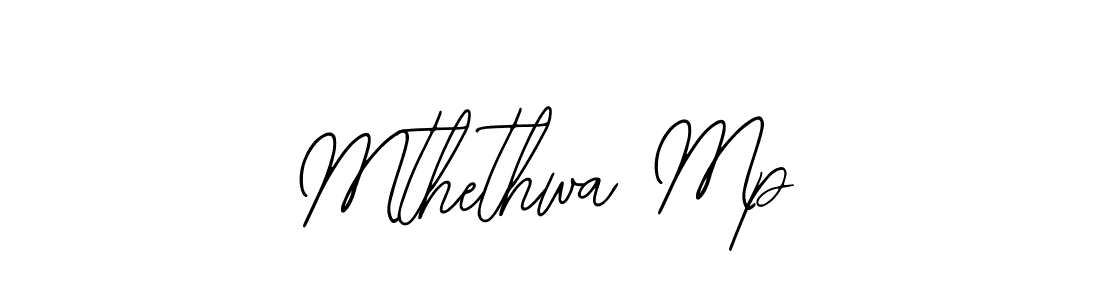 The best way (Bearetta-2O07w) to make a short signature is to pick only two or three words in your name. The name Mthethwa Mp include a total of six letters. For converting this name. Mthethwa Mp signature style 12 images and pictures png