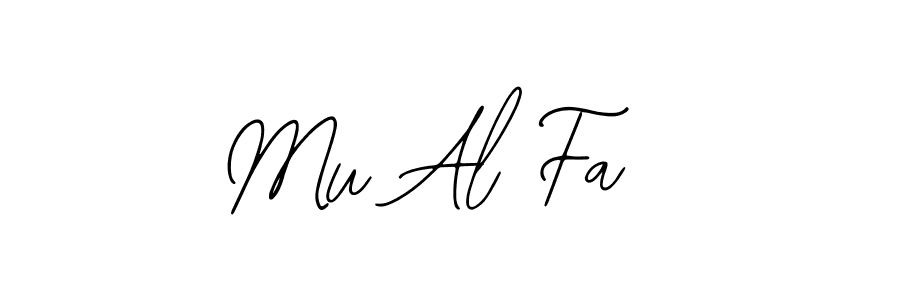 How to make Mu Al Fa  signature? Bearetta-2O07w is a professional autograph style. Create handwritten signature for Mu Al Fa  name. Mu Al Fa  signature style 12 images and pictures png