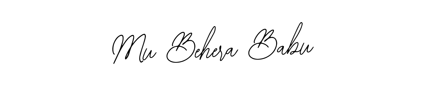 Bearetta-2O07w is a professional signature style that is perfect for those who want to add a touch of class to their signature. It is also a great choice for those who want to make their signature more unique. Get Mu Behera Babu name to fancy signature for free. Mu Behera Babu signature style 12 images and pictures png