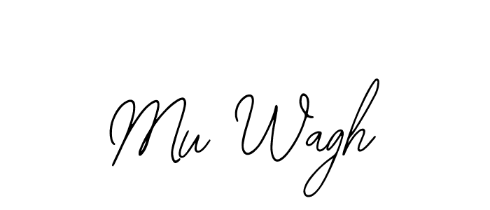 Use a signature maker to create a handwritten signature online. With this signature software, you can design (Bearetta-2O07w) your own signature for name Mu Wagh. Mu Wagh signature style 12 images and pictures png