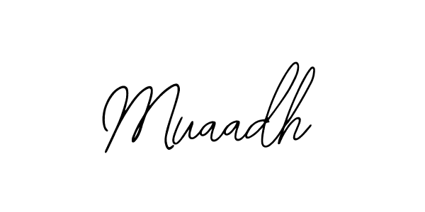 Use a signature maker to create a handwritten signature online. With this signature software, you can design (Bearetta-2O07w) your own signature for name Muaadh. Muaadh signature style 12 images and pictures png