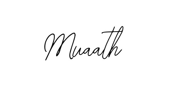 Use a signature maker to create a handwritten signature online. With this signature software, you can design (Bearetta-2O07w) your own signature for name Muaath. Muaath signature style 12 images and pictures png