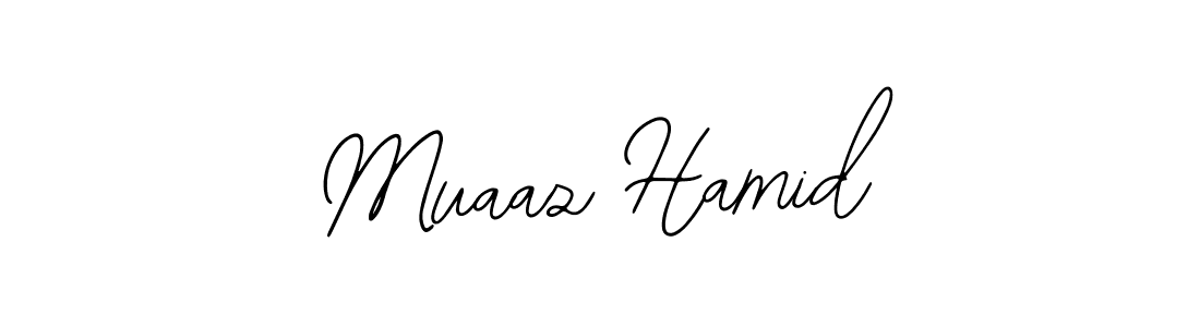 How to make Muaaz Hamid signature? Bearetta-2O07w is a professional autograph style. Create handwritten signature for Muaaz Hamid name. Muaaz Hamid signature style 12 images and pictures png
