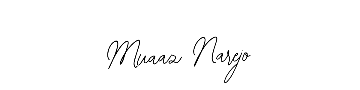How to Draw Muaaz Narejo signature style? Bearetta-2O07w is a latest design signature styles for name Muaaz Narejo. Muaaz Narejo signature style 12 images and pictures png