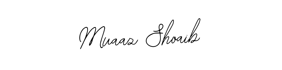 Similarly Bearetta-2O07w is the best handwritten signature design. Signature creator online .You can use it as an online autograph creator for name Muaaz Shoaib. Muaaz Shoaib signature style 12 images and pictures png