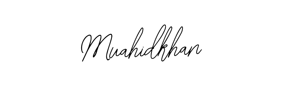 if you are searching for the best signature style for your name Muahidkhan. so please give up your signature search. here we have designed multiple signature styles  using Bearetta-2O07w. Muahidkhan signature style 12 images and pictures png