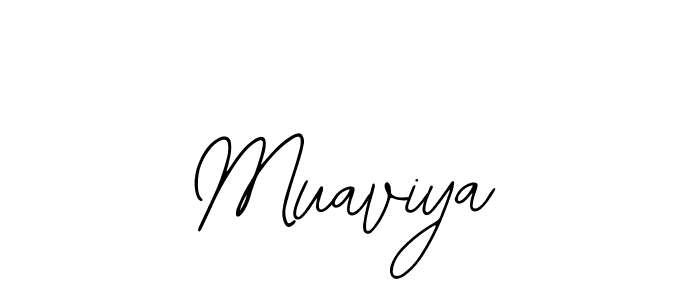 You should practise on your own different ways (Bearetta-2O07w) to write your name (Muaviya) in signature. don't let someone else do it for you. Muaviya signature style 12 images and pictures png