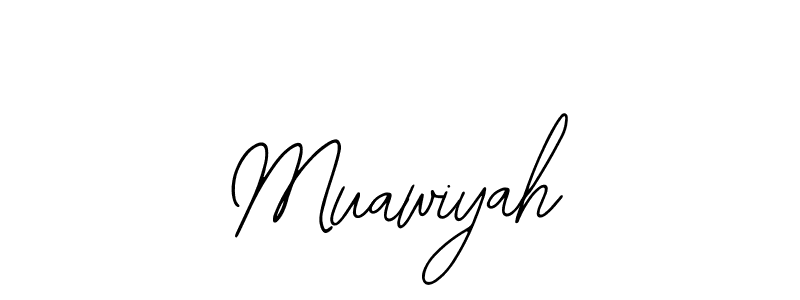 Use a signature maker to create a handwritten signature online. With this signature software, you can design (Bearetta-2O07w) your own signature for name Muawiyah. Muawiyah signature style 12 images and pictures png