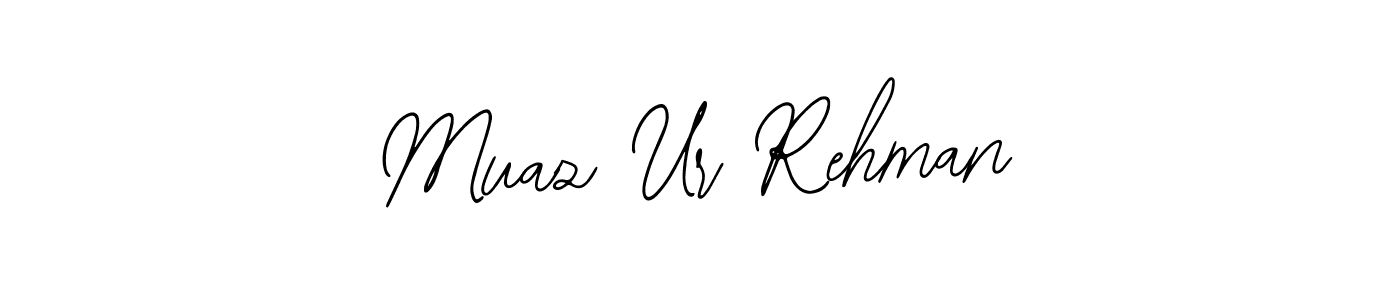 Also You can easily find your signature by using the search form. We will create Muaz Ur Rehman name handwritten signature images for you free of cost using Bearetta-2O07w sign style. Muaz Ur Rehman signature style 12 images and pictures png