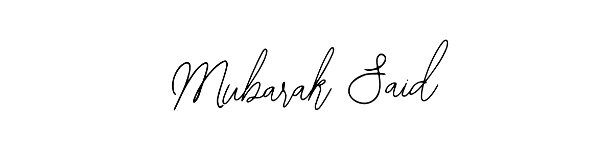 How to make Mubarak Said signature? Bearetta-2O07w is a professional autograph style. Create handwritten signature for Mubarak Said name. Mubarak Said signature style 12 images and pictures png