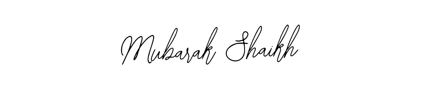 Also we have Mubarak Shaikh name is the best signature style. Create professional handwritten signature collection using Bearetta-2O07w autograph style. Mubarak Shaikh signature style 12 images and pictures png