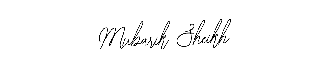 Design your own signature with our free online signature maker. With this signature software, you can create a handwritten (Bearetta-2O07w) signature for name Mubarik Sheikh. Mubarik Sheikh signature style 12 images and pictures png