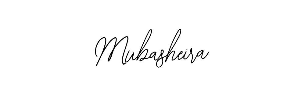 Also we have Mubasheira name is the best signature style. Create professional handwritten signature collection using Bearetta-2O07w autograph style. Mubasheira signature style 12 images and pictures png