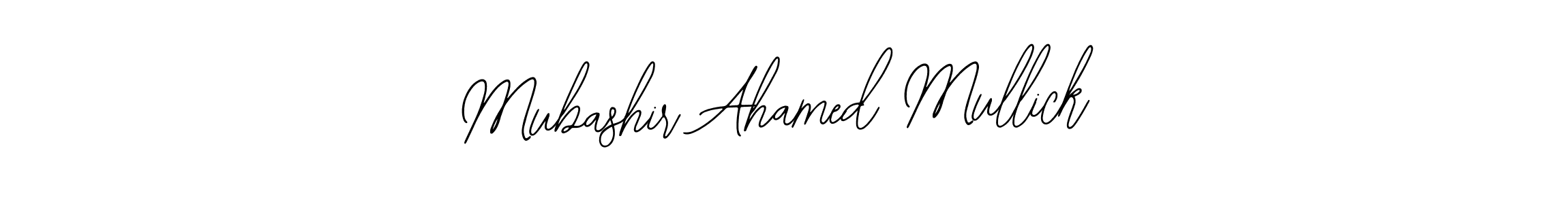 How to Draw Mubashir Ahamed Mullick signature style? Bearetta-2O07w is a latest design signature styles for name Mubashir Ahamed Mullick. Mubashir Ahamed Mullick signature style 12 images and pictures png