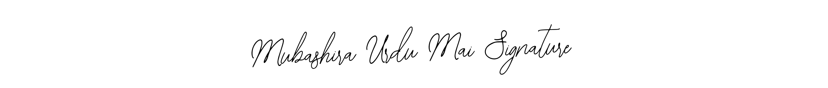 Also You can easily find your signature by using the search form. We will create Mubashira Urdu Mai Signature name handwritten signature images for you free of cost using Bearetta-2O07w sign style. Mubashira Urdu Mai Signature signature style 12 images and pictures png