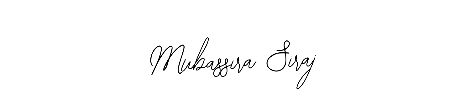 if you are searching for the best signature style for your name Mubassira Siraj. so please give up your signature search. here we have designed multiple signature styles  using Bearetta-2O07w. Mubassira Siraj signature style 12 images and pictures png
