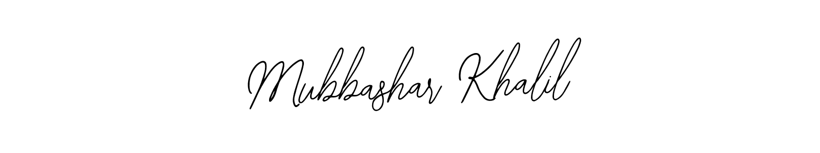 Make a beautiful signature design for name Mubbashar Khalil. Use this online signature maker to create a handwritten signature for free. Mubbashar Khalil signature style 12 images and pictures png