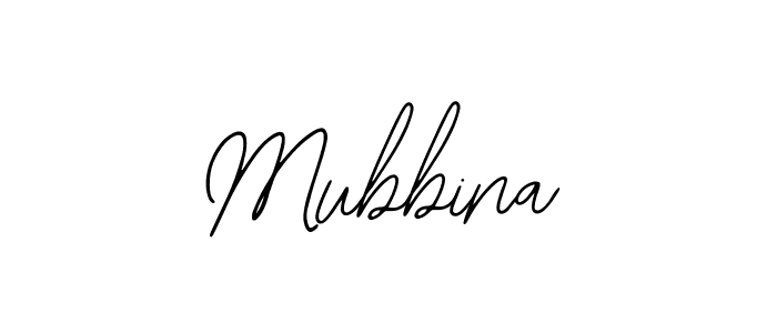 Design your own signature with our free online signature maker. With this signature software, you can create a handwritten (Bearetta-2O07w) signature for name Mubbina. Mubbina signature style 12 images and pictures png