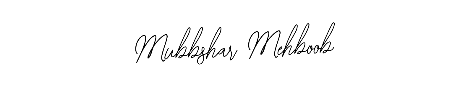 The best way (Bearetta-2O07w) to make a short signature is to pick only two or three words in your name. The name Mubbshar Mehboob include a total of six letters. For converting this name. Mubbshar Mehboob signature style 12 images and pictures png