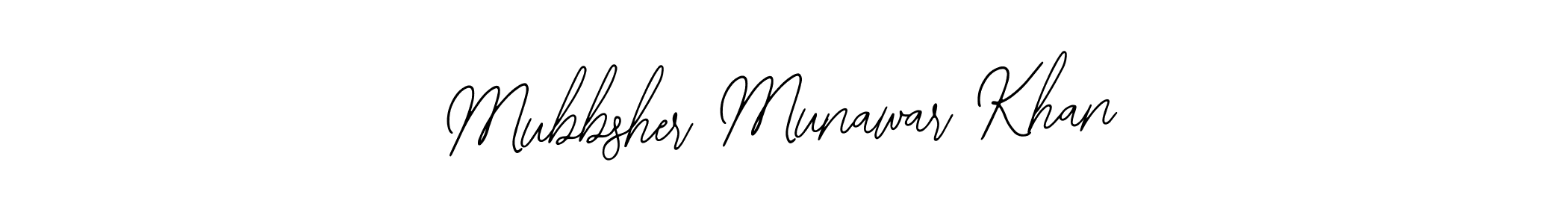 Make a short Mubbsher Munawar Khan signature style. Manage your documents anywhere anytime using Bearetta-2O07w. Create and add eSignatures, submit forms, share and send files easily. Mubbsher Munawar Khan signature style 12 images and pictures png