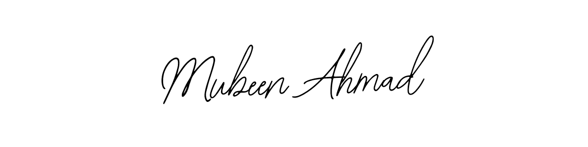 Use a signature maker to create a handwritten signature online. With this signature software, you can design (Bearetta-2O07w) your own signature for name Mubeen Ahmad. Mubeen Ahmad signature style 12 images and pictures png