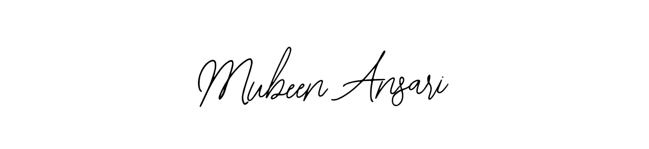 Also we have Mubeen Ansari name is the best signature style. Create professional handwritten signature collection using Bearetta-2O07w autograph style. Mubeen Ansari signature style 12 images and pictures png