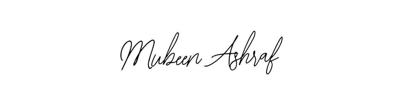 How to make Mubeen Ashraf name signature. Use Bearetta-2O07w style for creating short signs online. This is the latest handwritten sign. Mubeen Ashraf signature style 12 images and pictures png