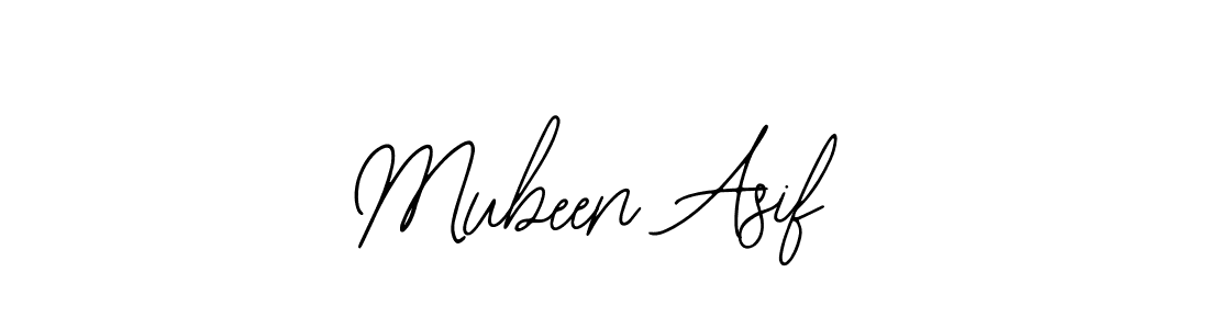 Also we have Mubeen Asif name is the best signature style. Create professional handwritten signature collection using Bearetta-2O07w autograph style. Mubeen Asif signature style 12 images and pictures png