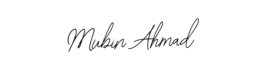 if you are searching for the best signature style for your name Mubin Ahmad. so please give up your signature search. here we have designed multiple signature styles  using Bearetta-2O07w. Mubin Ahmad signature style 12 images and pictures png