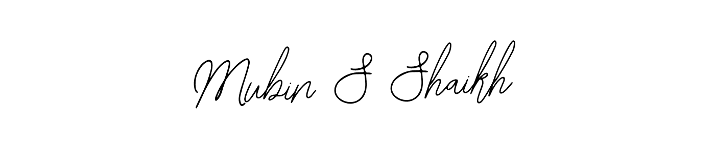 Mubin S Shaikh stylish signature style. Best Handwritten Sign (Bearetta-2O07w) for my name. Handwritten Signature Collection Ideas for my name Mubin S Shaikh. Mubin S Shaikh signature style 12 images and pictures png