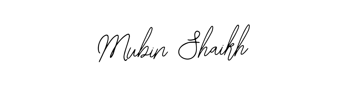 Also we have Mubin Shaikh name is the best signature style. Create professional handwritten signature collection using Bearetta-2O07w autograph style. Mubin Shaikh signature style 12 images and pictures png