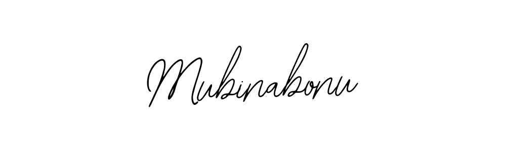 Create a beautiful signature design for name Mubinabonu. With this signature (Bearetta-2O07w) fonts, you can make a handwritten signature for free. Mubinabonu signature style 12 images and pictures png