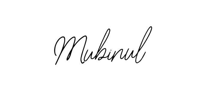 How to make Mubinul name signature. Use Bearetta-2O07w style for creating short signs online. This is the latest handwritten sign. Mubinul signature style 12 images and pictures png