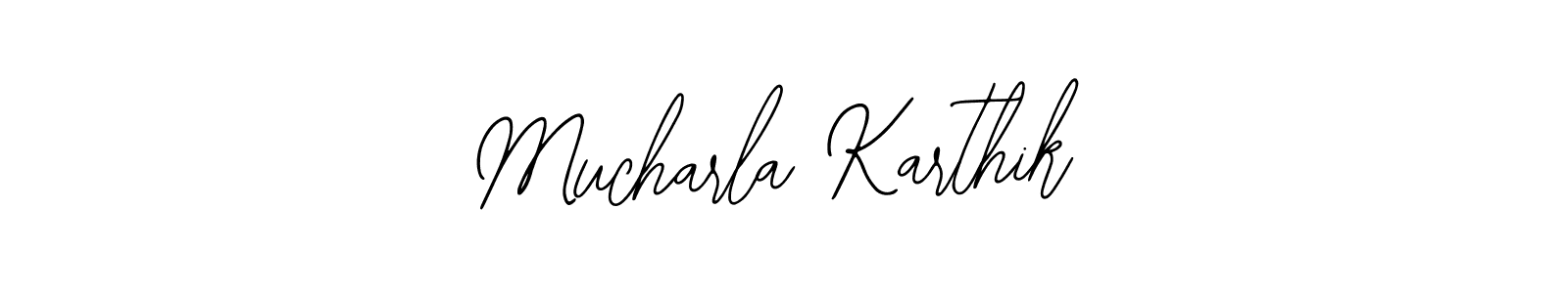 Mucharla Karthik stylish signature style. Best Handwritten Sign (Bearetta-2O07w) for my name. Handwritten Signature Collection Ideas for my name Mucharla Karthik. Mucharla Karthik signature style 12 images and pictures png