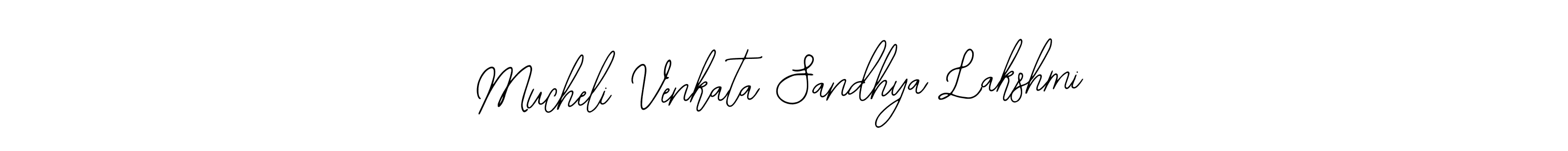 Mucheli Venkata Sandhya Lakshmi stylish signature style. Best Handwritten Sign (Bearetta-2O07w) for my name. Handwritten Signature Collection Ideas for my name Mucheli Venkata Sandhya Lakshmi. Mucheli Venkata Sandhya Lakshmi signature style 12 images and pictures png