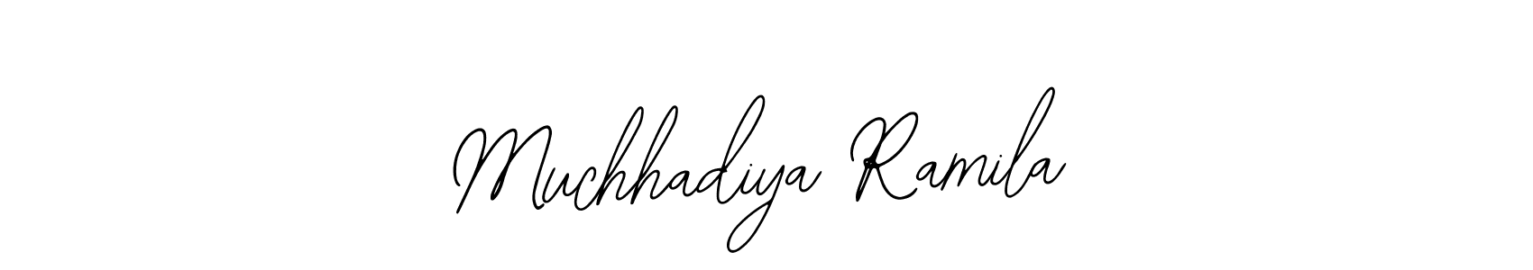 Muchhadiya Ramila stylish signature style. Best Handwritten Sign (Bearetta-2O07w) for my name. Handwritten Signature Collection Ideas for my name Muchhadiya Ramila. Muchhadiya Ramila signature style 12 images and pictures png