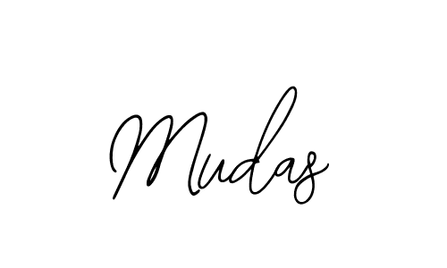 Design your own signature with our free online signature maker. With this signature software, you can create a handwritten (Bearetta-2O07w) signature for name Mudas. Mudas signature style 12 images and pictures png