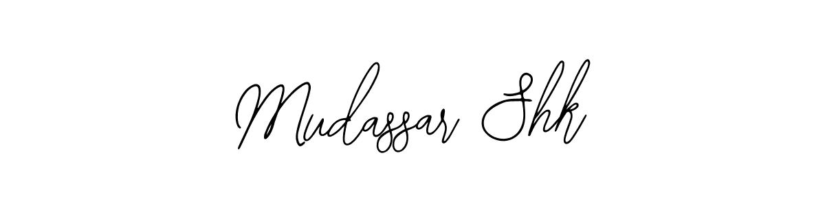 if you are searching for the best signature style for your name Mudassar Shk. so please give up your signature search. here we have designed multiple signature styles  using Bearetta-2O07w. Mudassar Shk signature style 12 images and pictures png