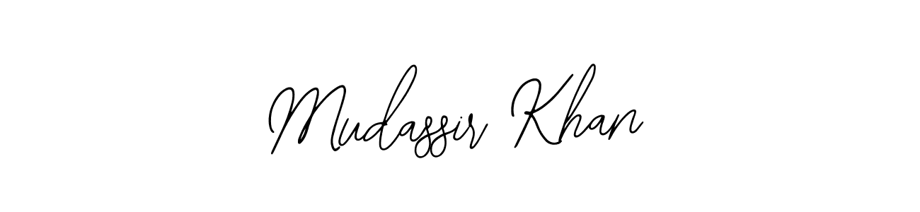 How to make Mudassir Khan signature? Bearetta-2O07w is a professional autograph style. Create handwritten signature for Mudassir Khan name. Mudassir Khan signature style 12 images and pictures png