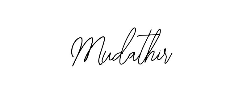 Use a signature maker to create a handwritten signature online. With this signature software, you can design (Bearetta-2O07w) your own signature for name Mudathir. Mudathir signature style 12 images and pictures png