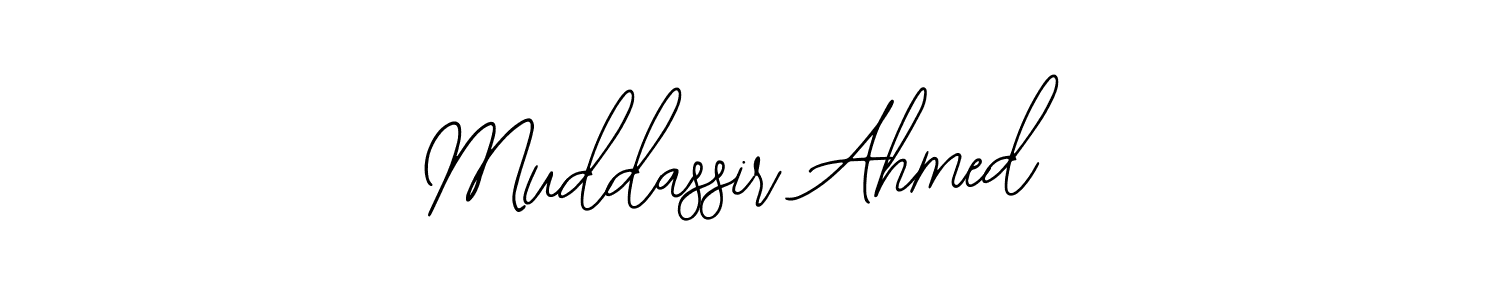 Make a short Muddassir Ahmed signature style. Manage your documents anywhere anytime using Bearetta-2O07w. Create and add eSignatures, submit forms, share and send files easily. Muddassir Ahmed signature style 12 images and pictures png